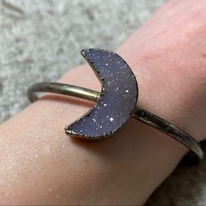 SOLD - BCP moon druzy bracelet